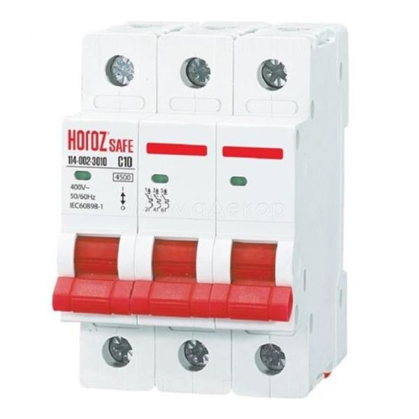 Автоматичний вимикач Horoz Electric 114-002-3010-010 Safe