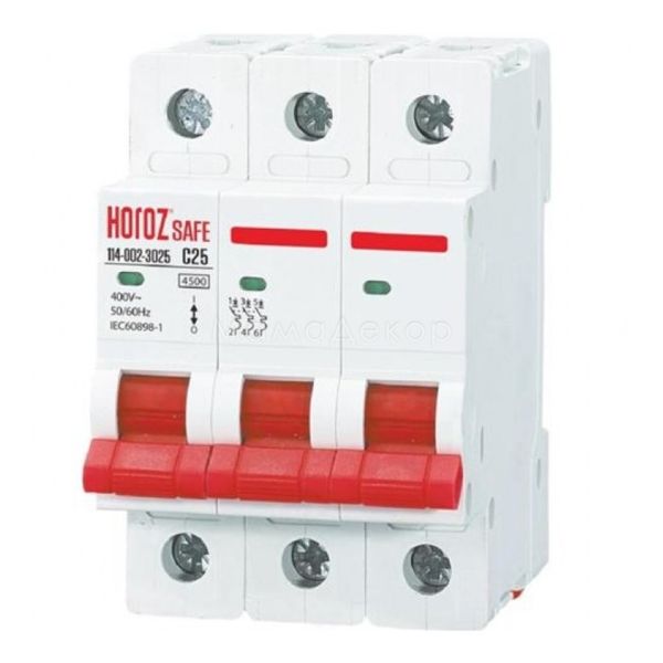 Автоматичний вимикач Horoz Electric 114-002-3025-010 Safe