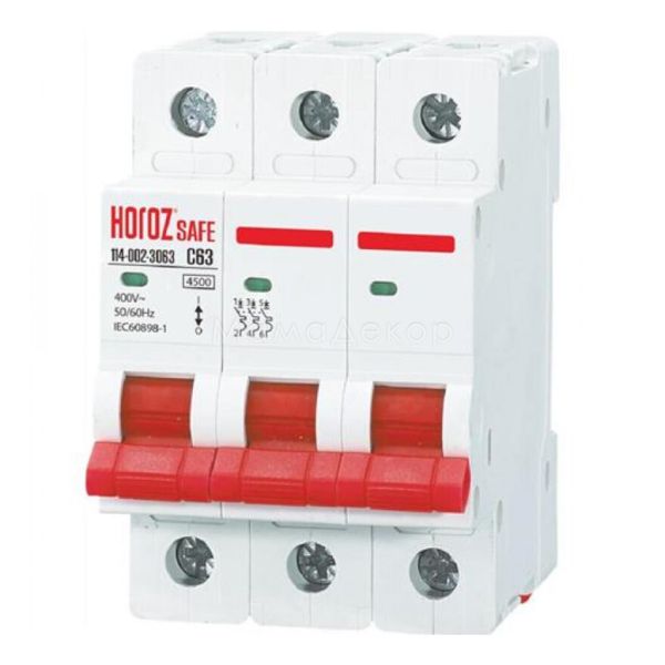 Автоматичний вимикач Horoz Electric 114-002-3063-010 Safe