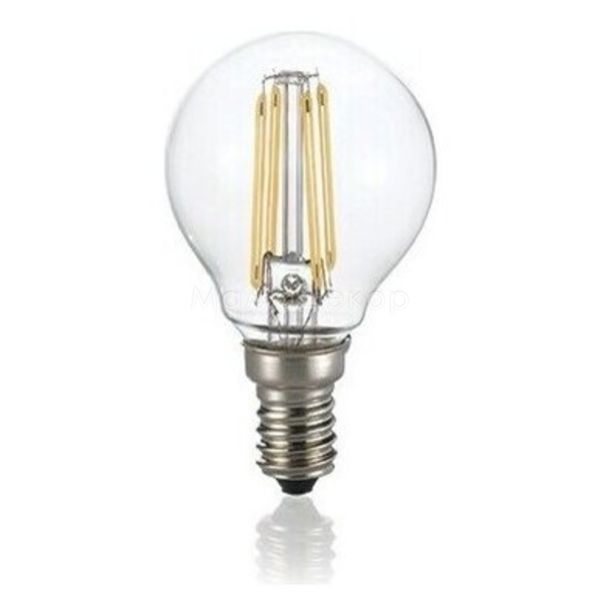 Лампа світлодіодна Ideal Lux 101200 потужністю 4W. Типорозмір — P45 з цоколем E14, температура кольору — 2700K