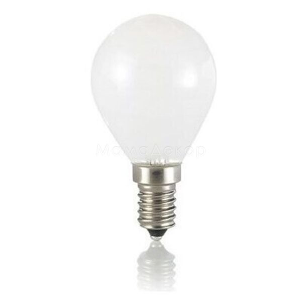 Лампа світлодіодна Ideal Lux 101217 потужністю 4W. Типорозмір — P45 з цоколем E14, температура кольору — 2700K