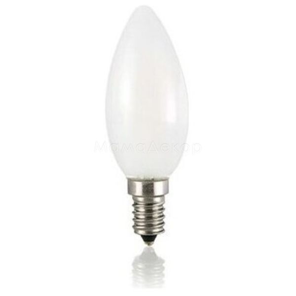 Лампа светодиодная Ideal Lux 101231 мощностью 4W. Типоразмер — B35 с цоколем E14, температура цвета — 2700K