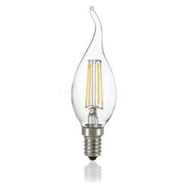 Лампа светодиодная Ideal Lux 101248 мощностью 4W. Типоразмер — BXS35 с цоколем E14, температура цвета — 2700K