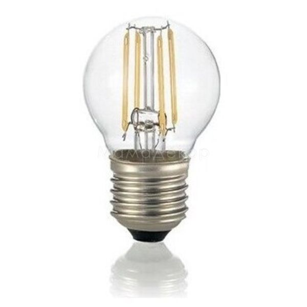 Лампа світлодіодна Ideal Lux 101279 потужністю 4W. Типорозмір — P45 з цоколем E27, температура кольору — 2700K