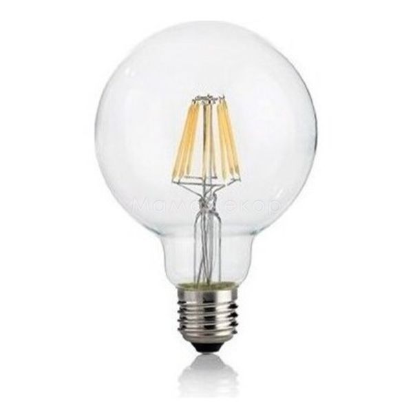 Лампа світлодіодна Ideal Lux 101323 потужністю 8W. Типорозмір — G95 з цоколем E27, температура кольору — 2700K