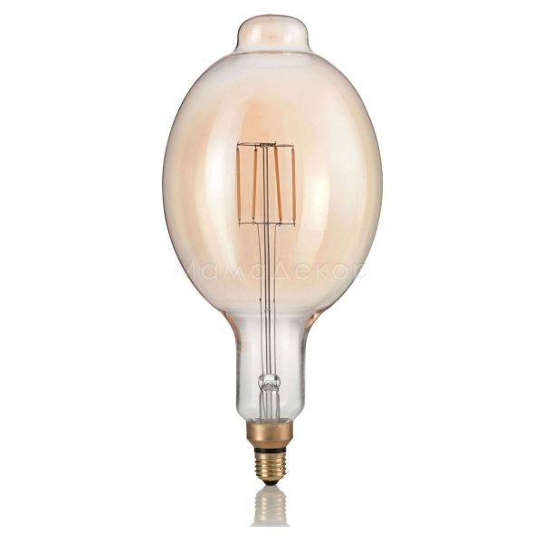 Лампа светодиодная Ideal Lux 129860 мощностью 4W из серии LED Vintage XL. Типоразмер — P180 с цоколем E27, температура цвета — 2200K