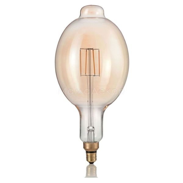 Лампа светодиодная Ideal Lux 129860 мощностью 4W из серии LED Vintage XL. Типоразмер — P180 с цоколем E27, температура цвета — 2200K