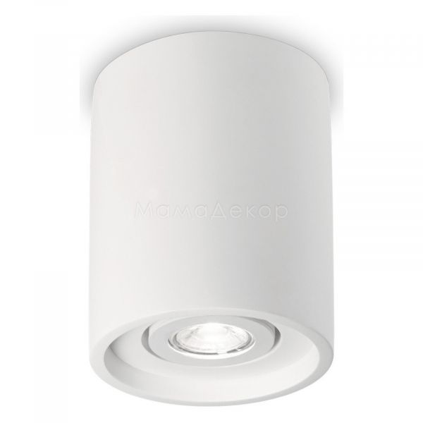 Точечный светильник Ideal Lux 150420 Oak PL1 Round Bianco