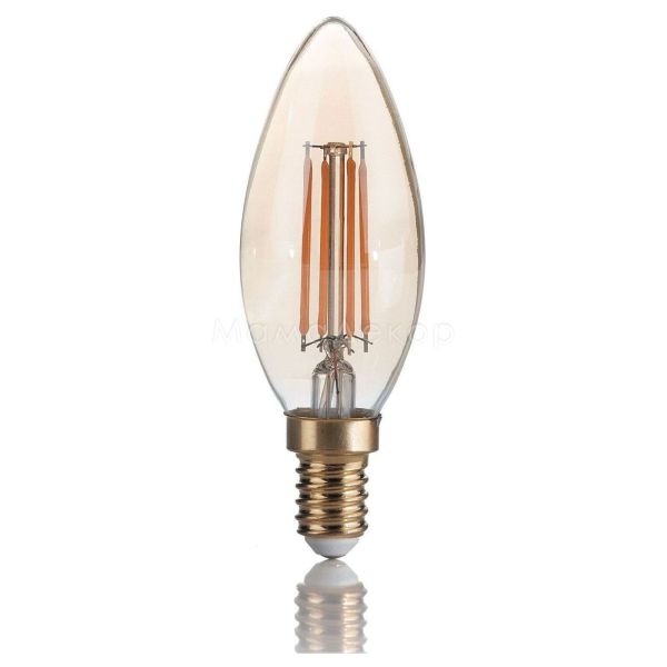 Лампа світлодіодна Ideal Lux 151649 потужністю 3.5W з серії LED Vintage. Типорозмір — C35 з цоколем E14, температура кольору — 2200K