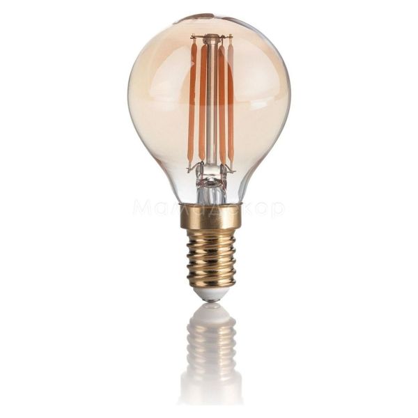 Лампа світлодіодна Ideal Lux 151656 потужністю 3.5W з серії LED Vintage. Типорозмір — G45 з цоколем E14, температура кольору — 2200K