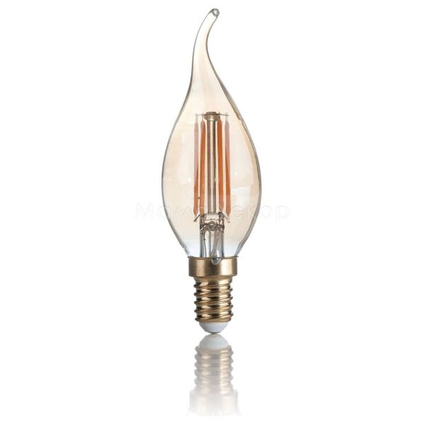 Лампа світлодіодна Ideal Lux 151663 потужністю 3.5W з серії LED Vintage. Типорозмір — C35 з цоколем E14, температура кольору — 2200K