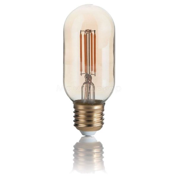 Лампа світлодіодна Ideal Lux 151700 потужністю 4W з серії LED Vintage. Типорозмір — T45 з цоколем E27, температура кольору — 2200K