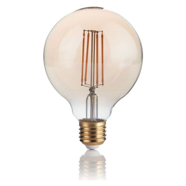 Лампа світлодіодна Ideal Lux 151717 потужністю 4W з серії LED Vintage. Типорозмір — G95 з цоколем E27, температура кольору — 2200K
