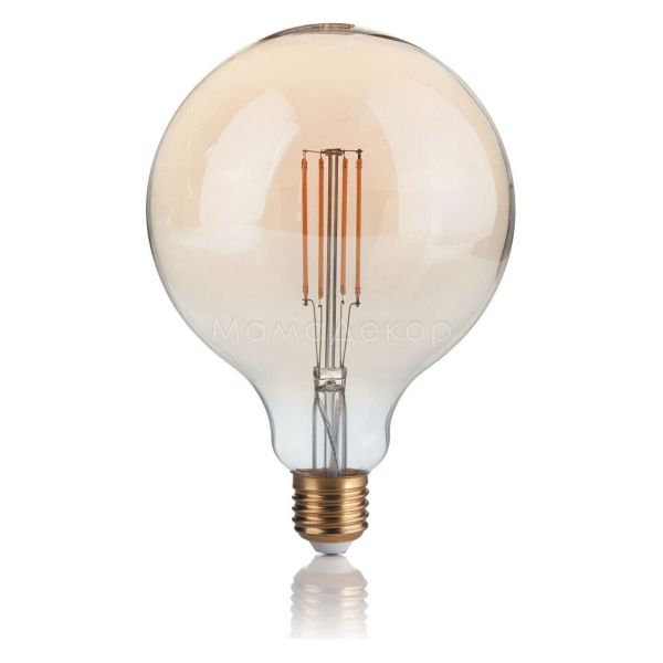 Лампа світлодіодна Ideal Lux 151724 потужністю 4W з серії LED Vintage. Типорозмір — G120 з цоколем E27, температура кольору — 2200K