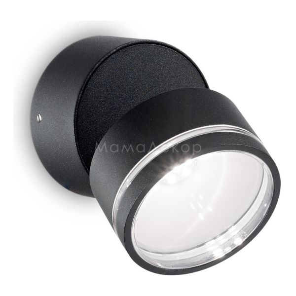 Настенный светильник Ideal Lux 165387 Omega Round AP1 Nero