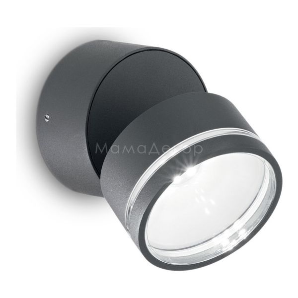 Настенный светильник Ideal Lux 172552 Omega Round AP1 Antracite