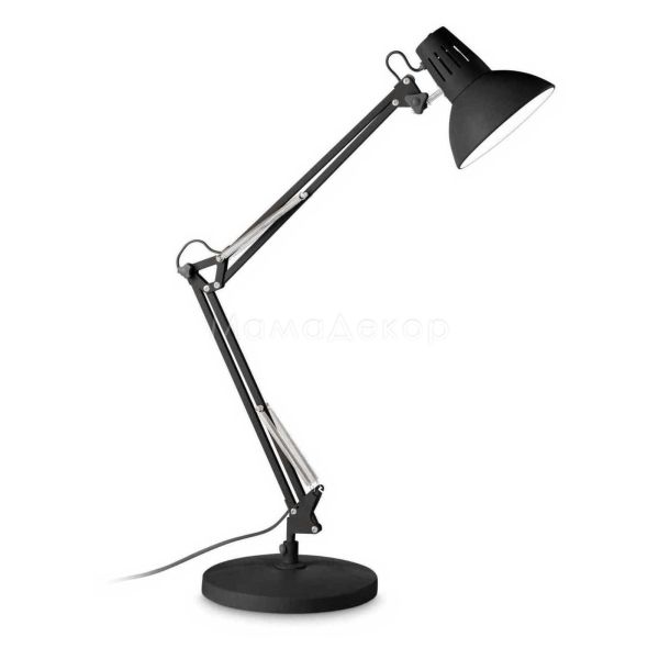 Настольная лампа Ideal Lux 265278 Wally TL1 Total Black