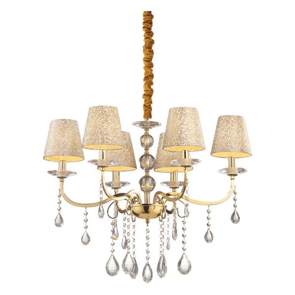 Люстра Ideal Lux 88068 Pantheon SP6 Oro