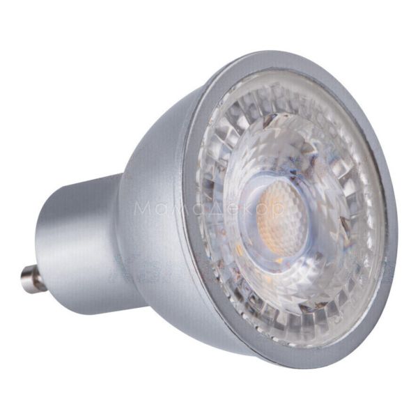 Лампа светодиодная  диммируемая Kanlux 24663 мощностью 7.5W из серии PRODIM LED. Типоразмер — MR16 с цоколем GU10, температура цвета — 2700K
