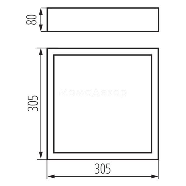 Розміри товару Kanlux 25675 Mersa 300-W/M, габарити