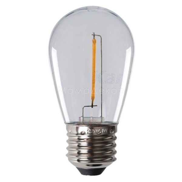 Лампа светодиодная Kanlux 26045 мощностью 0.5W из серии ST45 LED. Типоразмер — ST45 с цоколем E27, температура цвета — 2700K