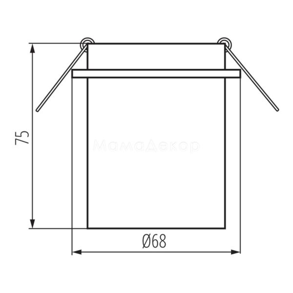 Размеры товара Kanlux 27320 Spag L B/G, габариты