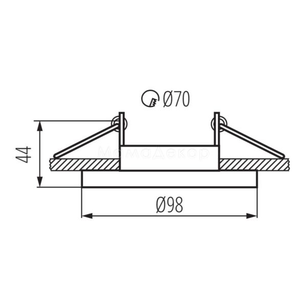 Размеры товара Kanlux 27803 Elnis, габариты