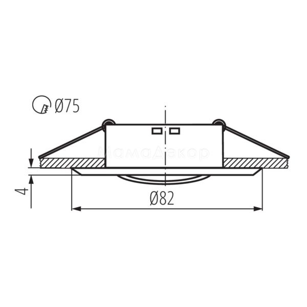 Размеры товара Kanlux 2806 Bask CTC-5515-SN/N, габариты