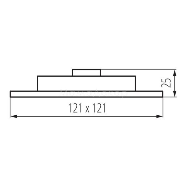 Розміри товару Kanlux 31074 SP LED N, габарити