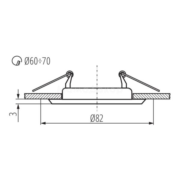 Размеры товара Kanlux 325 Argus CT-2114-C/M, габариты