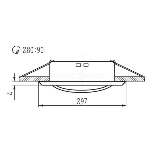 Розміри товару Kanlux 331 Argus CT-2115-C/M, габарити
