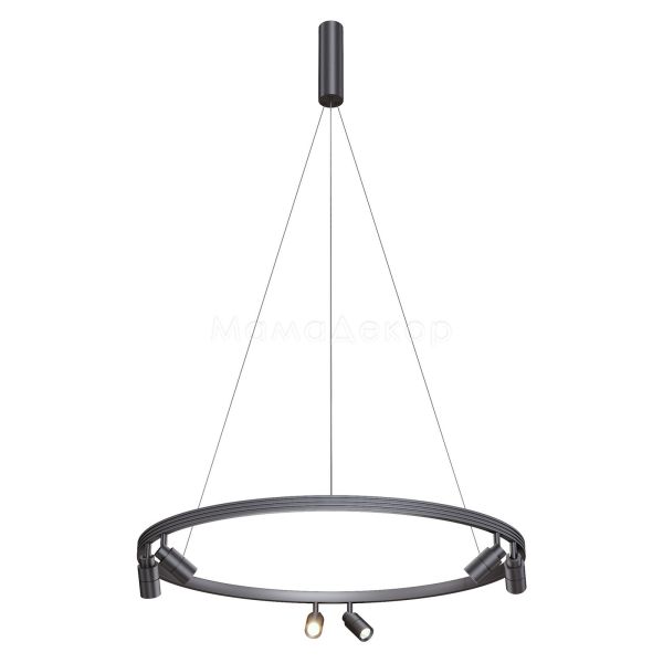 Люстра Kloodi KD-RGLL SPOT-6 1200 4K BK Ring Giza Ball