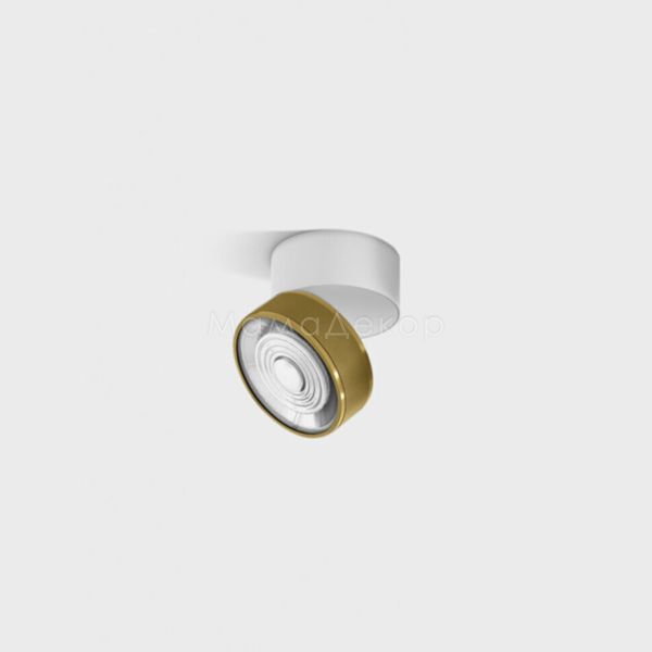 Точковий світильник LTX 02.7526.7.940.WH + SOL M RING GRAIN BRASS Sol Surf Mini