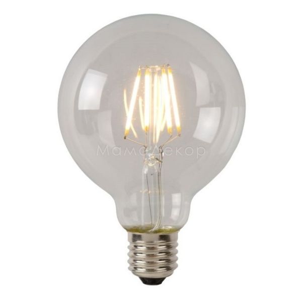 Лампа светодиодная  диммируемая Lucide 49016/05/60 мощностью 5W из серии Led bulb. Типоразмер — G95 с цоколем E27, температура цвета — 2700K