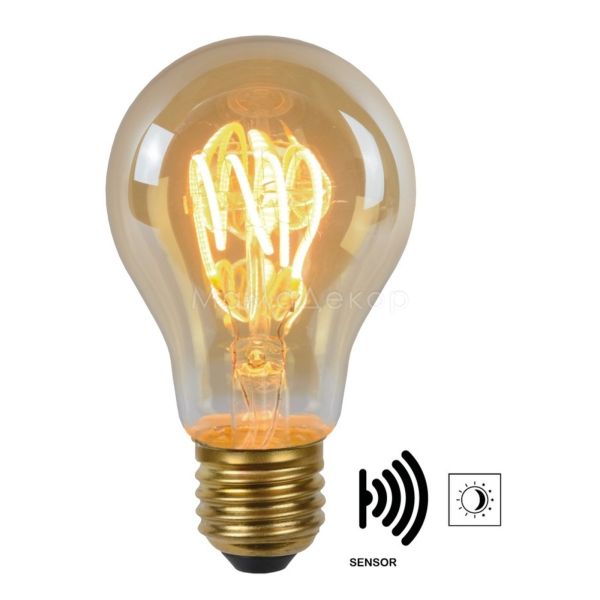 Лампа світлодіодна Lucide 49042/04/62 потужністю 4W з серії Led bulb. Типорозмір — A60 з цоколем E27, температура кольору — 2200K