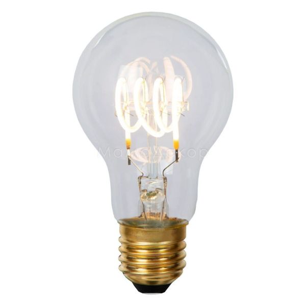 Лампа светодиодная  диммируемая Lucide 49042/05/60 мощностью 5W. Типоразмер — A60 с цоколем E27, температура цвета — 2700K