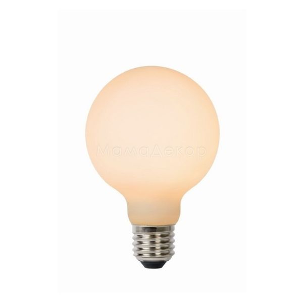 Лампа светодиодная  диммируемая Lucide 49066/08/61 мощностью 8W из серии Step dim bulb. Типоразмер — G80 с цоколем E27, температура цвета — 2700K