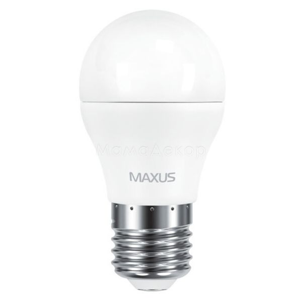 Лампа світлодіодна Maxus 1-LED-541 потужністю 6W. Типорозмір — G45 з цоколем E27, температура кольору — 3000K