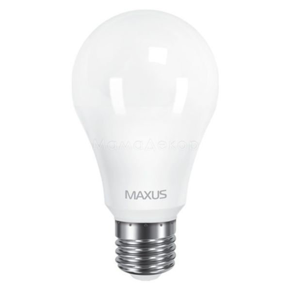 Лампа світлодіодна Maxus 1-LED-561-01 потужністю 10W. Типорозмір — A60 з цоколем E27, температура кольору — 3000K