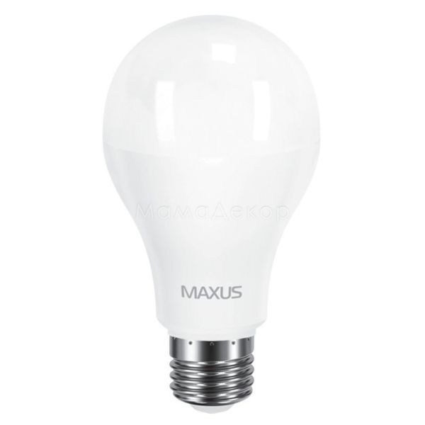 Лампа светодиодная Maxus 1-LED-567 мощностью 15W. Типоразмер — A70 с цоколем E27, температура цвета — 3000K