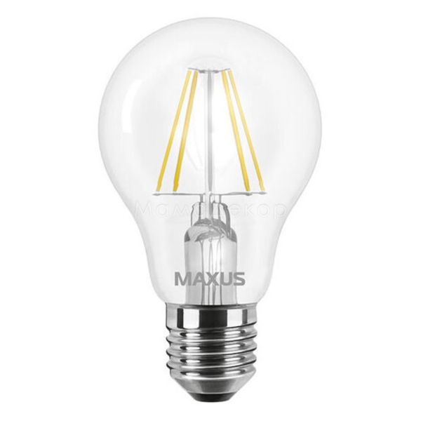 Лампа светодиодная Maxus 1-LED-571 мощностью 7W из серии FM. Типоразмер — A60 с цоколем E27, температура цвета — 3100K