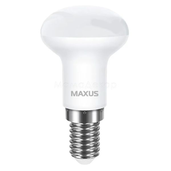 Лампа світлодіодна Maxus 1-LED-754 потужністю 3.5W. Типорозмір — R39 з цоколем E14, температура кольору — 4100K