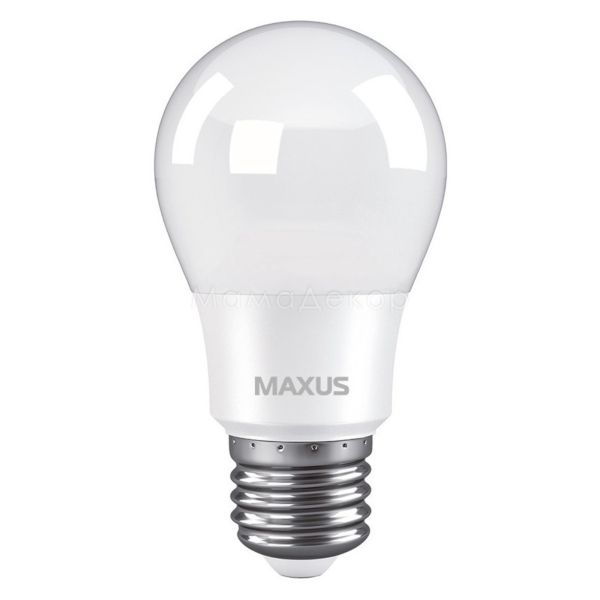 Лампа світлодіодна Maxus 1-LED-774 потужністю 8W. Типорозмір — A55 з цоколем E27, температура кольору — 4100K