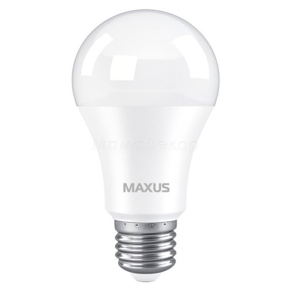 Лампа світлодіодна Maxus 1-LED-775 потужністю 10W. Типорозмір — A60 з цоколем E27, температура кольору — 3000K