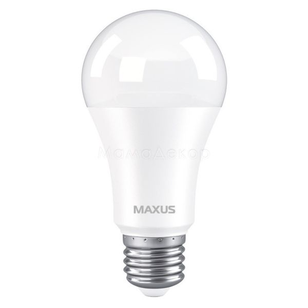 Лампа светодиодная Maxus 1-LED-777 мощностью 12W. Типоразмер — A60 с цоколем E27, температура цвета — 3000K