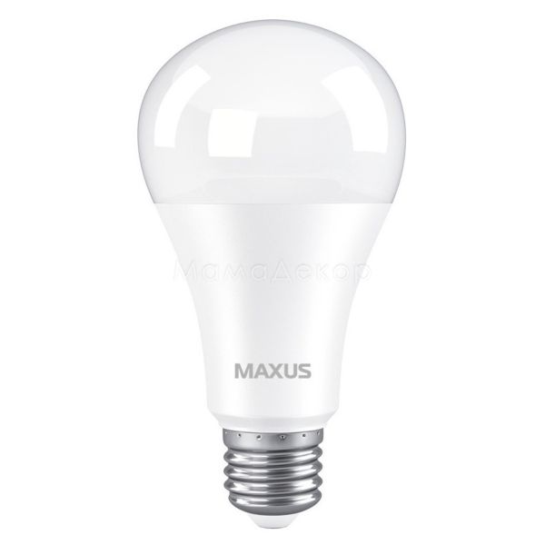 Лампа светодиодная Maxus 1-LED-781 мощностью 15W. Типоразмер — A70 с цоколем E27, температура цвета — 3000K