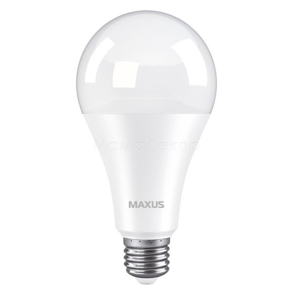 Лампа светодиодная Maxus 1-LED-783 мощностью 18W. Типоразмер — A80 с цоколем E27, температура цвета — 3000K