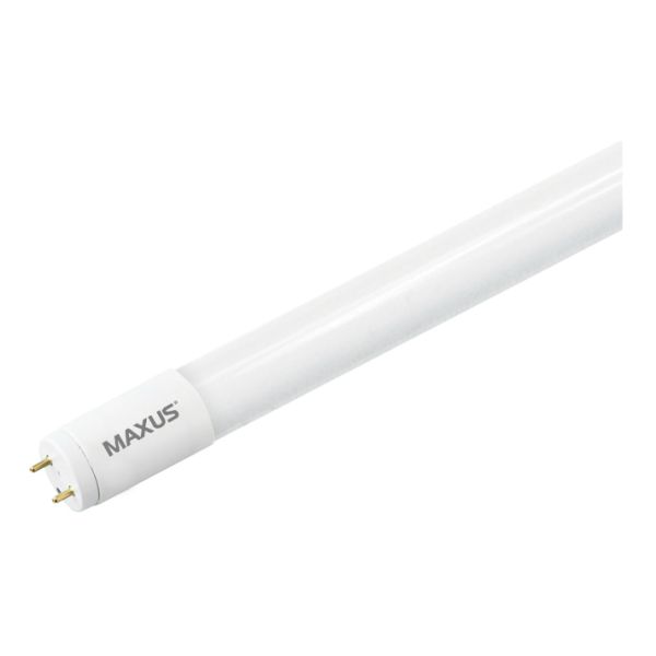 Лампа светодиодная Maxus 1-LED-T8-060M-0940-04 мощностью 9W. Типоразмер — T8 с цоколем G13, температура цвета — 4000K