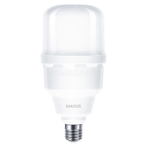 Лампа светодиодная Maxus 1-MHW-7305 мощностью 30W из серии HW. Типоразмер — E40 с цоколем E27, температура цвета — 5000K