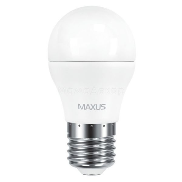 Лампа світлодіодна Maxus 2-LED-542 потужністю 6W. Типорозмір — G45 з цоколем E27, температура кольору — 4100K. У наборі 2шт.